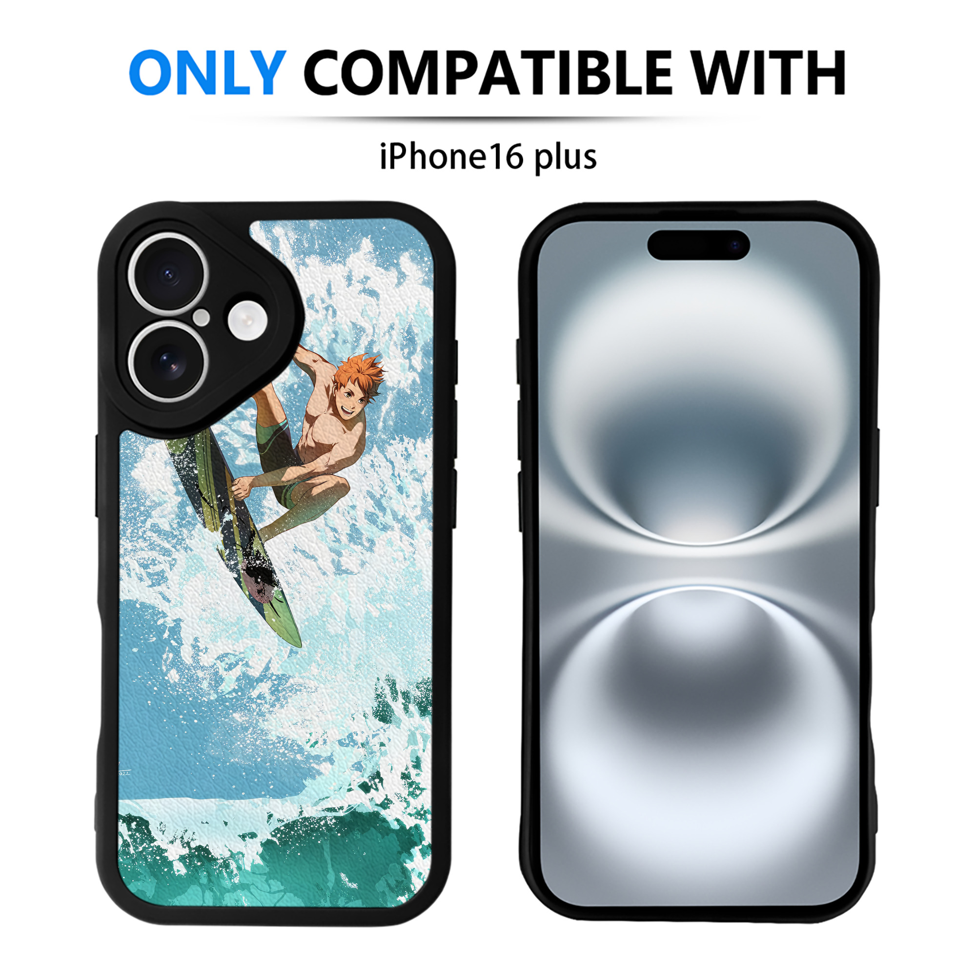 （画像用） ハイキュー!! Haikyu!! 【iPhone 16シリーズ対応】シリコンスマホケース（レザー調） 材質：シリコン